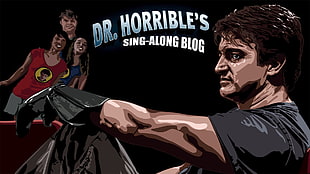 Dr. Horribles signage, Dr. Horrible's Sing Along Blog, Nathan Fillion, logo, Captain Hammer