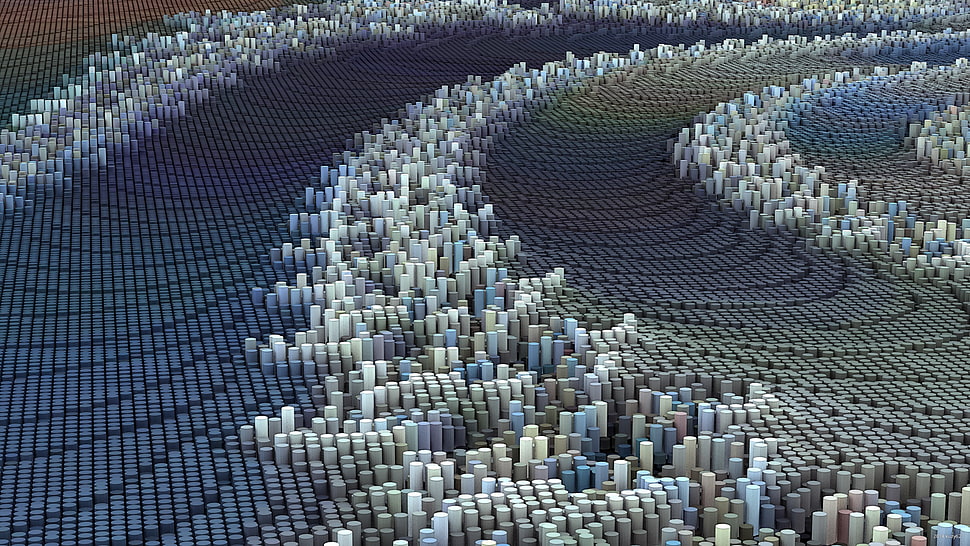 abstract painting, abstract, CGI, 3D, digital art HD wallpaper