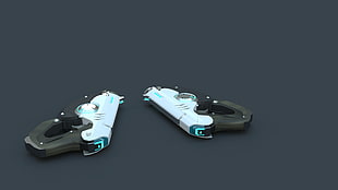 two white-and-black pistols, Overwatch, Tracer (Overwatch)