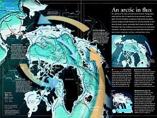 arctic map, map, Arctic, Lorem ipsum HD wallpaper