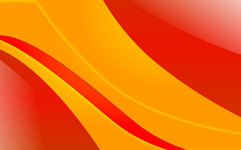 yellow and orange illustration HD wallpaper