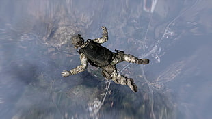 soldier falling from sky game poster