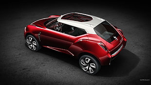 red and white 3-door hatchback, MG Icon, concept cars, car HD wallpaper