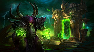 Warcraft character wallpaper, heroes of the storm, Gul'dan, video games