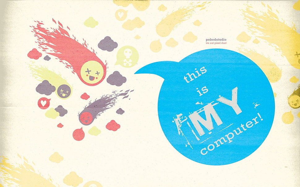 this is MY computer illustration HD wallpaper