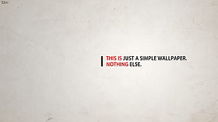 This is Just A Simple Wallpaper text