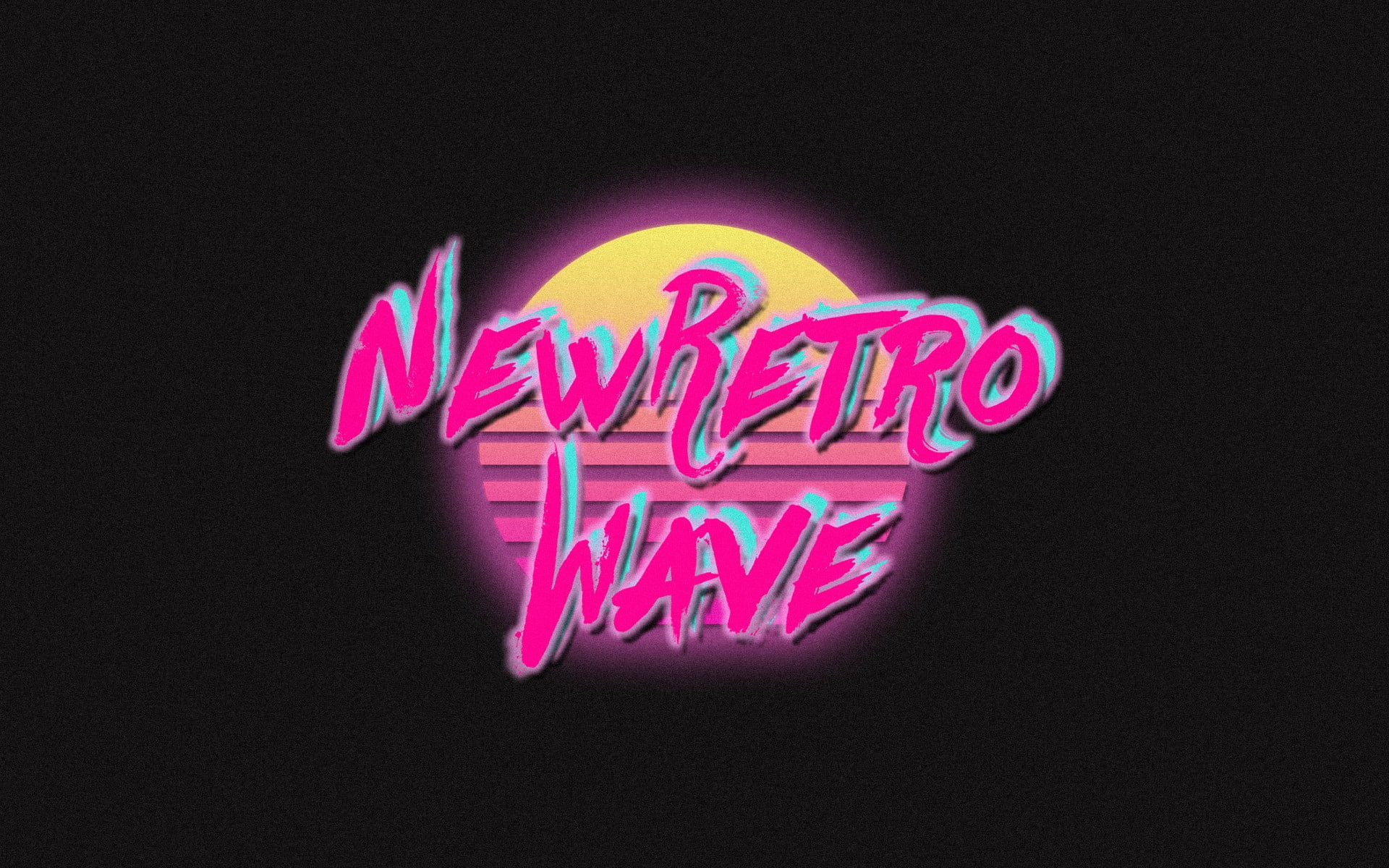 pink new retro wave signage, New Retro Wave, neon, 1980s, vintage