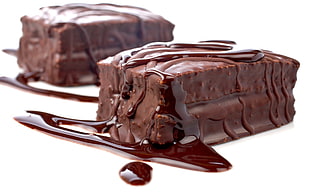 brown chocolate pastry cake