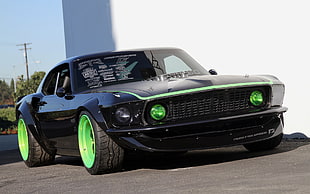 black coupe, car