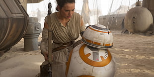 Rey and BB-8 HD wallpaper