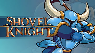 Shovel Knight logo, shovels, knight, video games, Shovel Knight