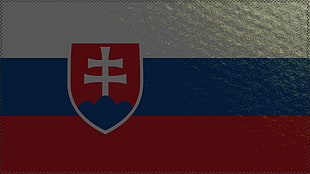 white, blue, and red striped flag, flag, Slovakia
