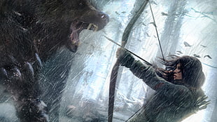 Tomb Raider illustration HD wallpaper
