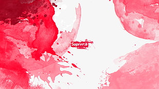 Supreme logo, supreme, nature HD wallpaper