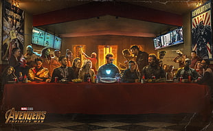 Avengers Last Supper wallpaper HD wallpaper