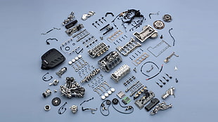 silver and black transistors HD wallpaper
