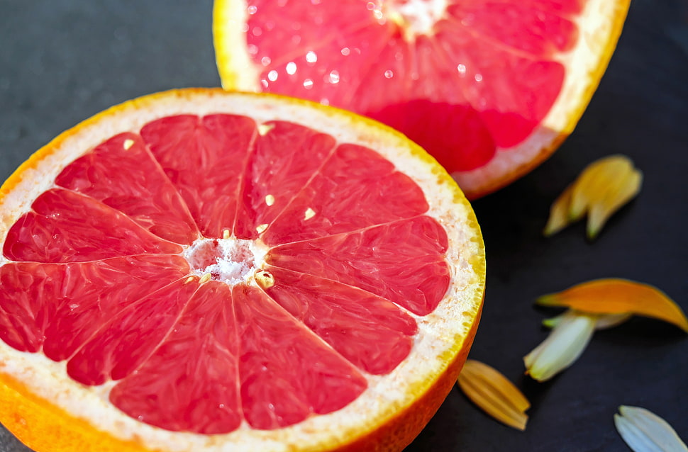 sliced of orange HD wallpaper