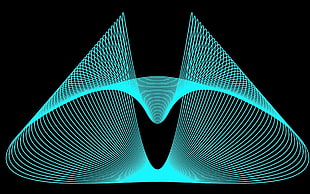 teal spiral digital wallpaper
