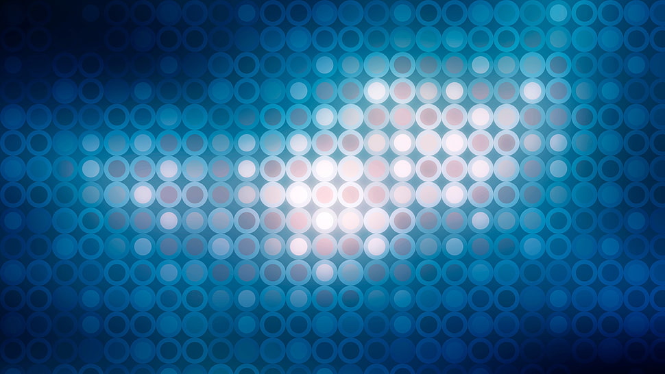 blue and white spotted 3D wallpaper HD wallpaper