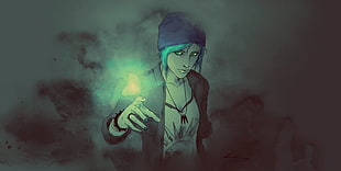 illustration of man holding glowing butterfly, Life Is Strange, Chloe Price, video games