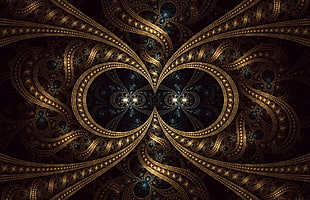 brown and black optical illusion