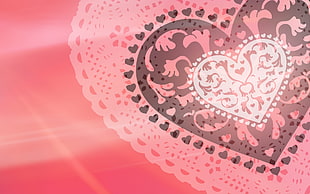 Abstraction,  Pale,  Heart,  Pattern HD wallpaper