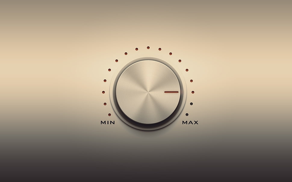 round silver switch HD wallpaper