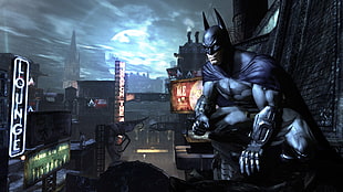 Batman digital wallpaper, Batman, video games, Batman: Arkham City, digital art