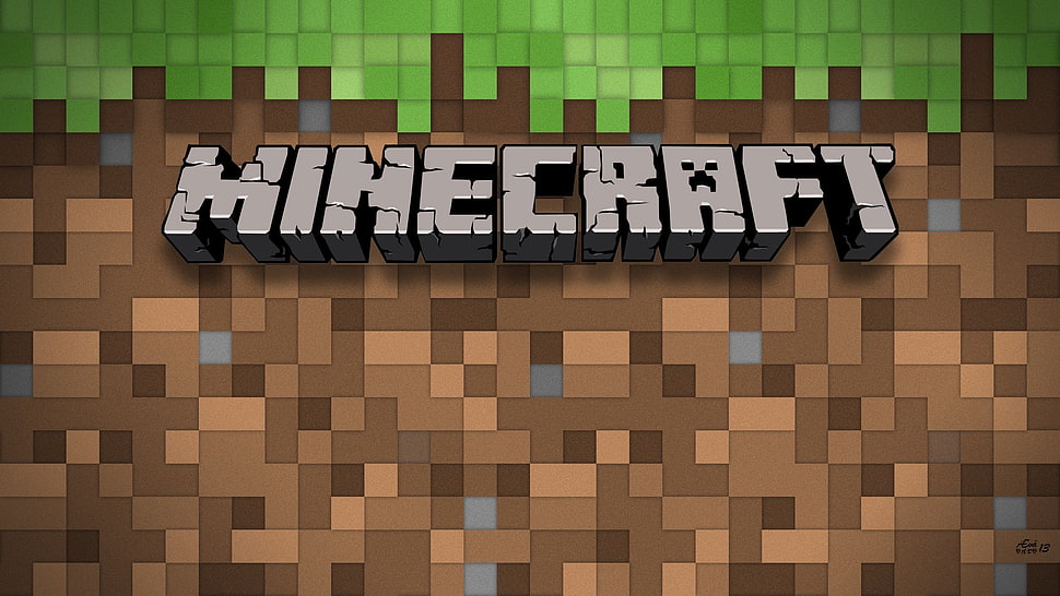 Minecraft game application HD wallpaper