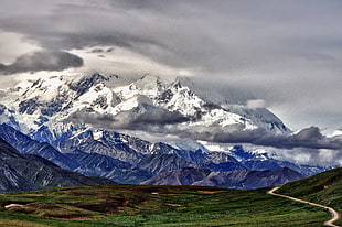 view of alps mountain during daytime, denali HD wallpaper