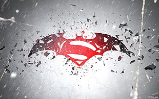 Superman vs. Batman digital wallpaper
