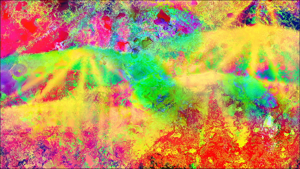 multicolored paint splatter wallpape, abstract, trippy, brightness, LSD HD wallpaper