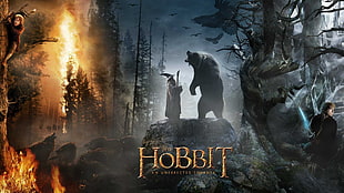The Hobbit digital wallpaper, The Hobbit: An Unexpected Journey, movies, Gandalf, Bilbo Baggins