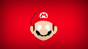 Super Mario logo, Super Mario HD wallpaper