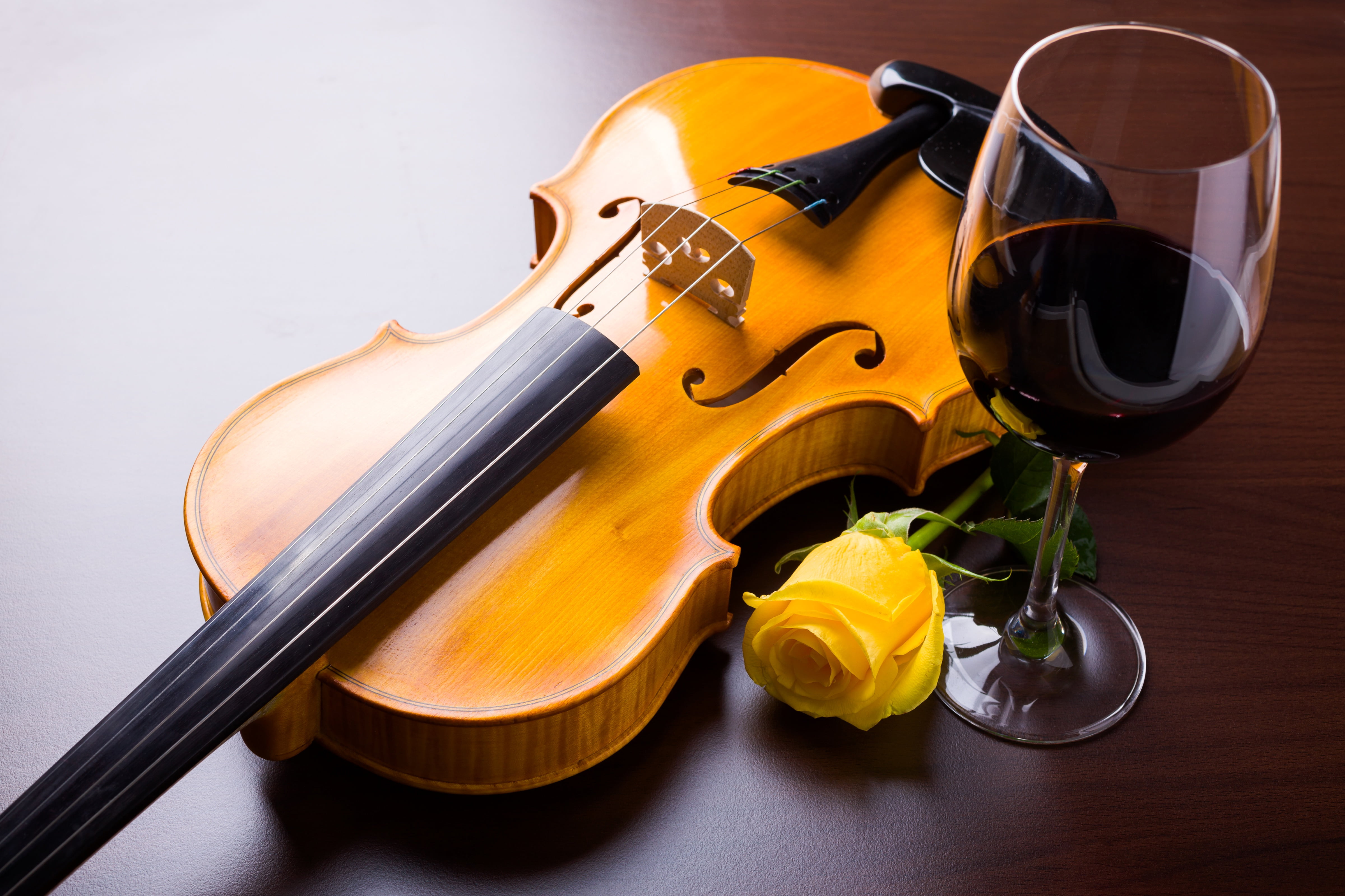 Wine glass beside the rose and violin HD wallpaper | Wallpaper Flare