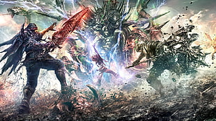 monster graphic wallpaper, video games, Soul Sacrifice