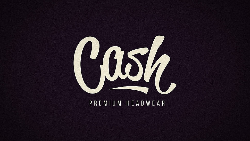 Cash text print, minimalism, artwork, typography, simple background HD wallpaper