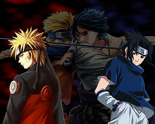 Uzumaki Naruto and Uchiha Sasuke wall paper