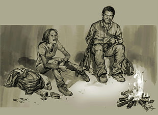 The Last of Us sketch, The Last of Us, concept art, video games HD wallpaper