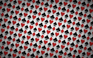 diamond, clubs, heart and ace wall decor HD wallpaper