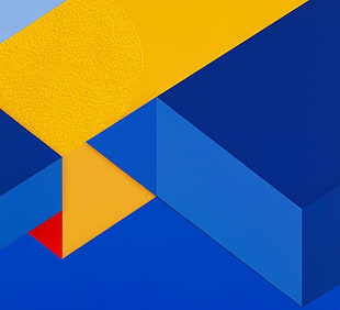 blue and yellow wallpaper, abstract, Android (operating system), android kitkat HD wallpaper