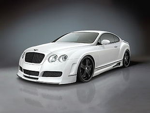 white Mercedes-Benz car, Bentley, car, white cars, vehicle