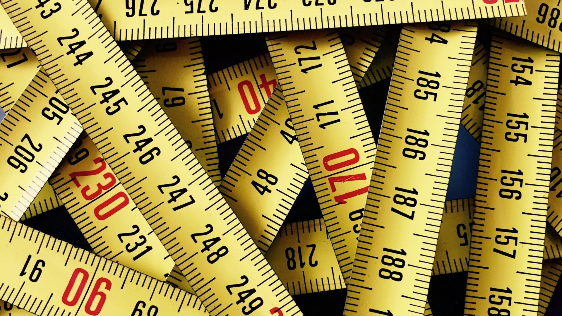 Yellow tape measure, texture, numbers