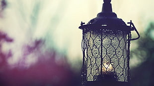 black candle lantern, lantern