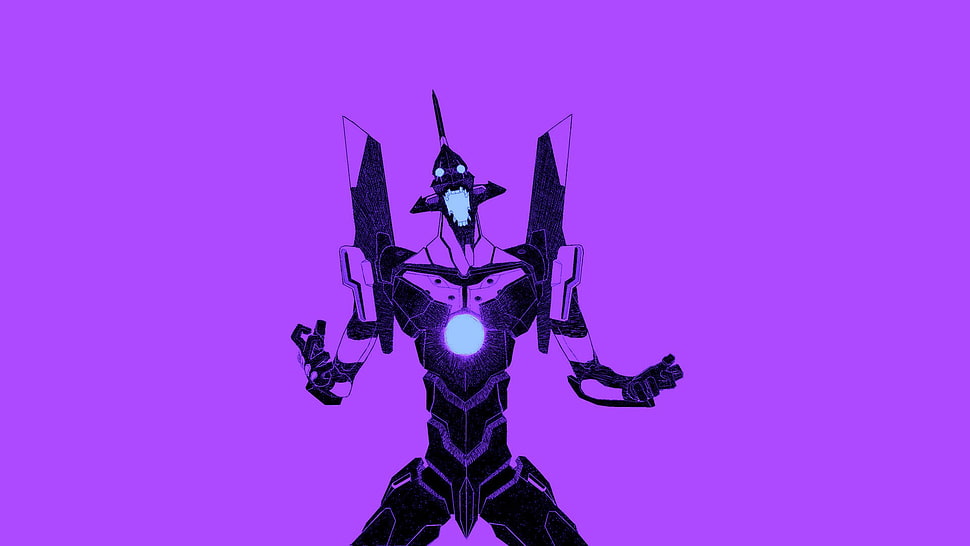 robot character digital wallpaper, Neon Genesis Evangelion, EVA Unit 01 HD wallpaper