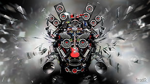 speaker face illustration