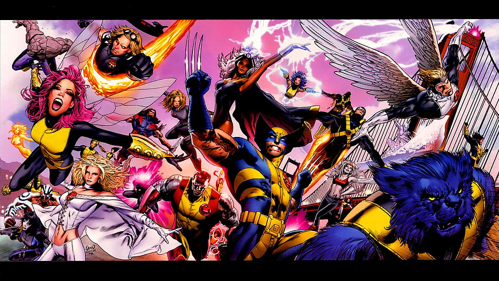 Marvel X-Men digital wallpaper, comics, X-Men, Wolverine HD wallpaper