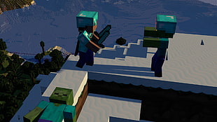 Minecraft videogame screenshot HD wallpaper