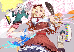 female anime character, Eromanga-sensei, Elf Yamada , Izumi Sagiri, Izumi Masamune HD wallpaper