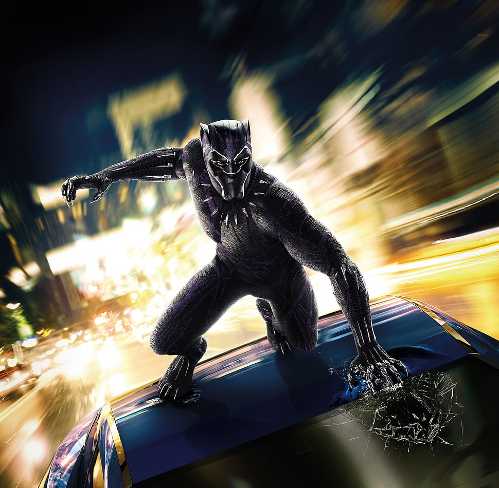 Black Panther, Black Panther, Action, Adventure HD wallpaper